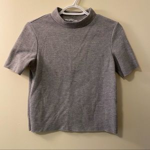 🍋 Zara Gray mock neck shirt 🍋